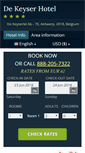 Mobile Screenshot of hoteldekeyserantwerp.com